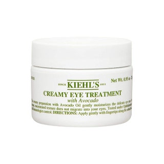 Kiehls Creamy Eye Treatment With Avocado in white tub with green text on white background