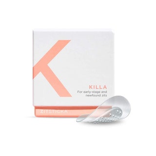 A white box of ZitSticka Killa Pimple Patch on a white background