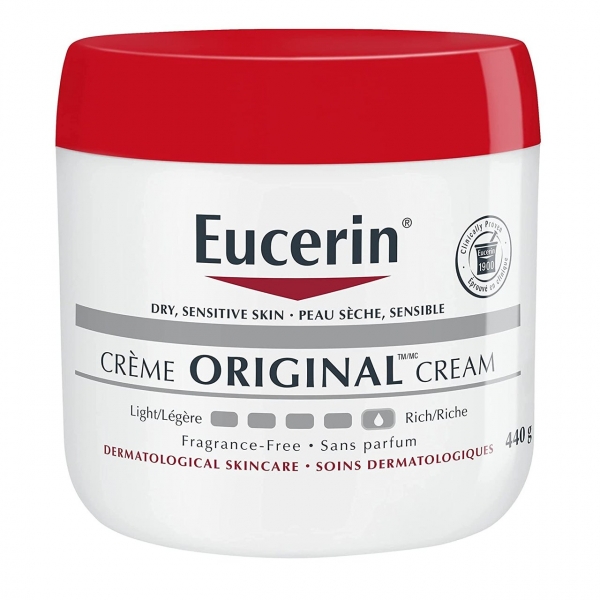 Eucerin Original Healing Cream on white background